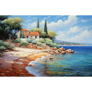 Mediterranean Landscape Oil Canvas